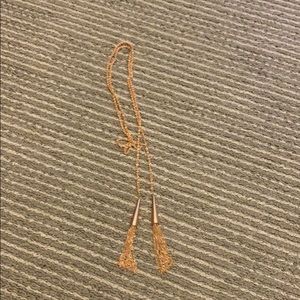Kendra Scott gold tassel necklace